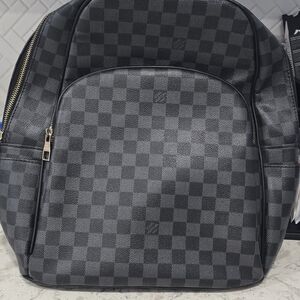 Louis Vuitton Black Checkered Backpack